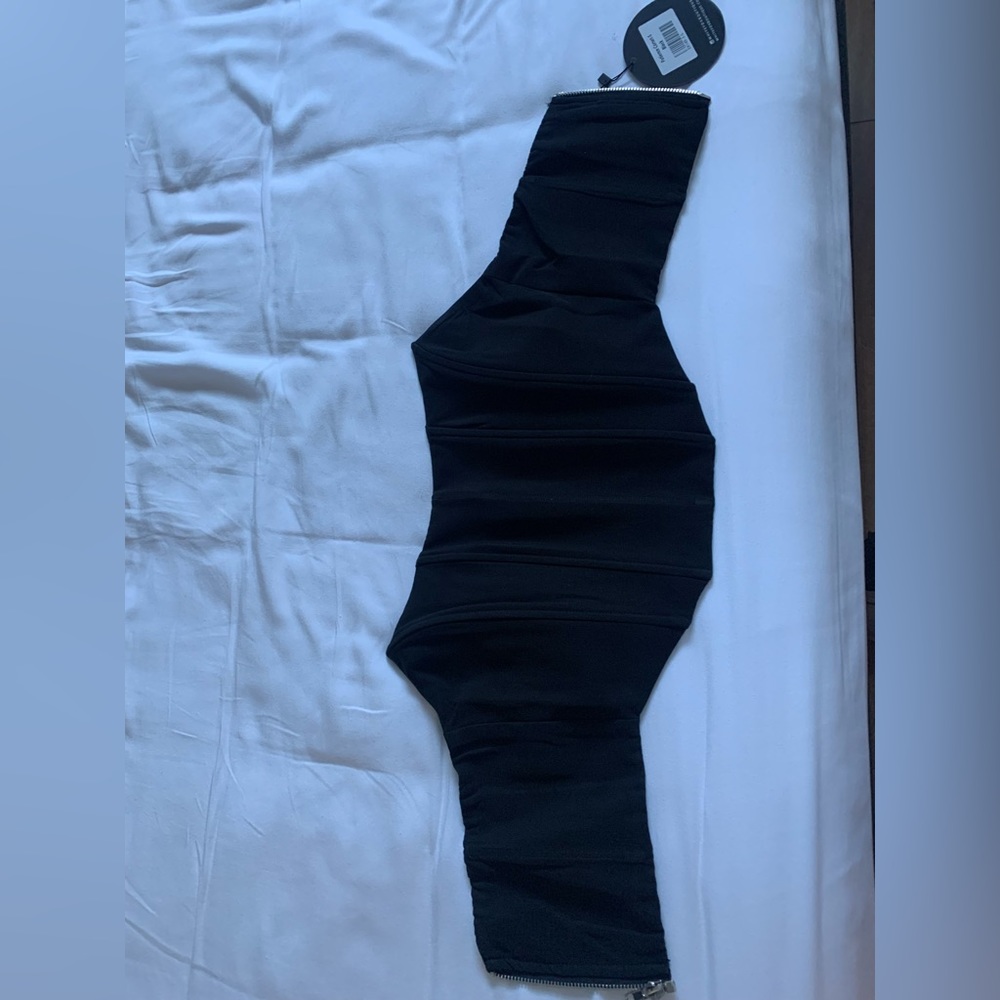 WHITE FOX black corset with tags, never worn